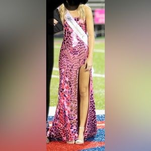 Sherri hill mirror prom dress 0 pink